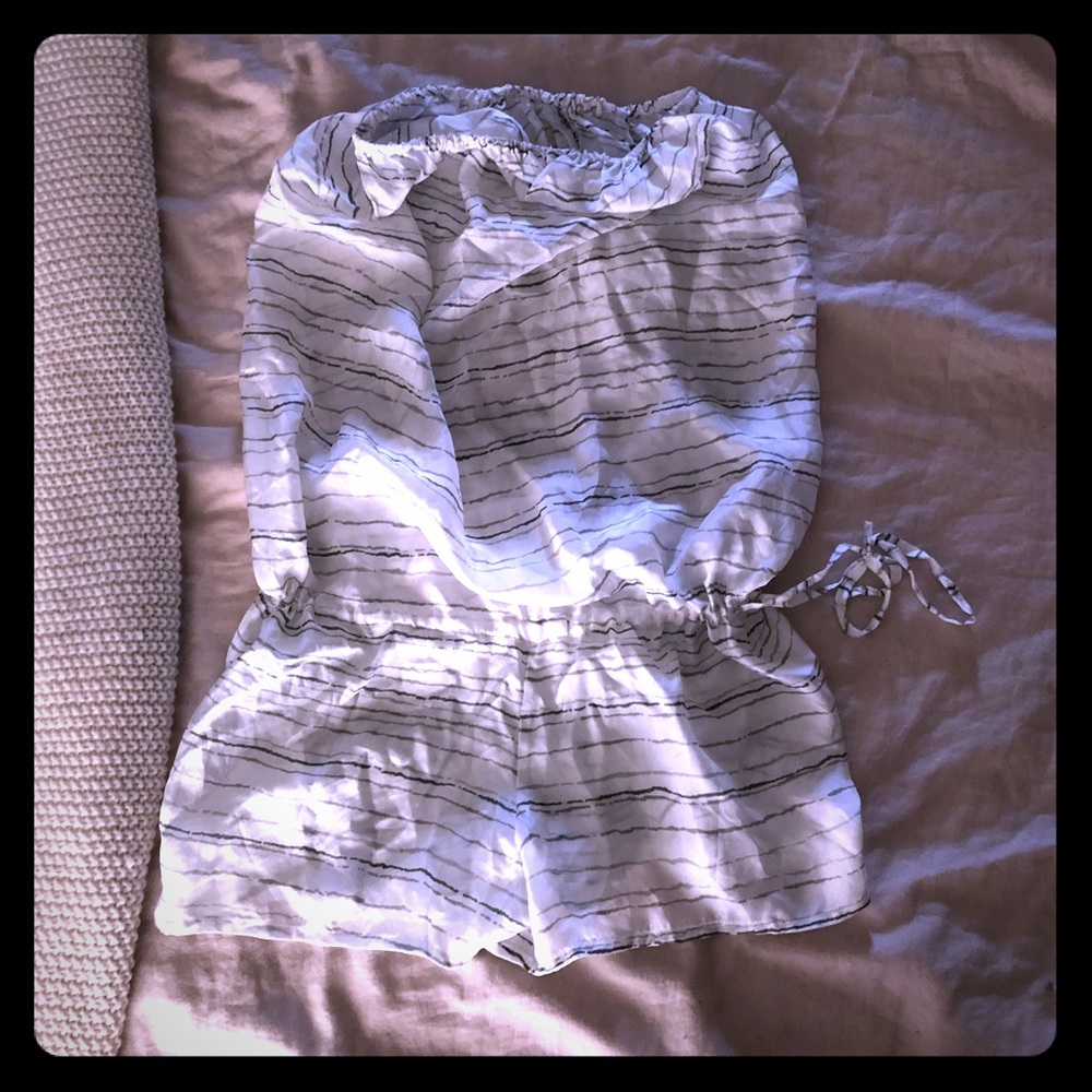 Mikoh silk romper cover up